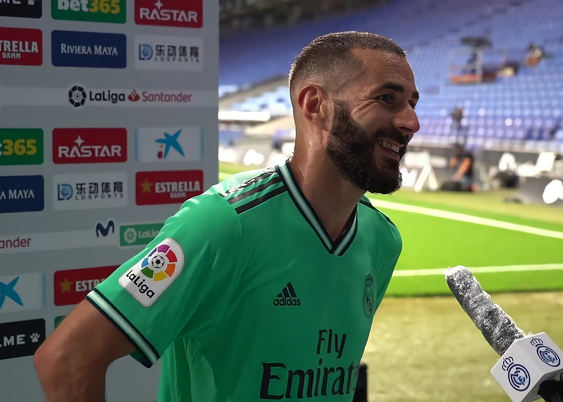 Karim Benzema en 2020, à l'époque du Real Madrid