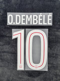 FLOCAGE NAMESET OFFICIEL DEMBÉLÉ PSG 2025/2026 DOMICILE LIGUE DES CHAMPIONS - MONBLASON