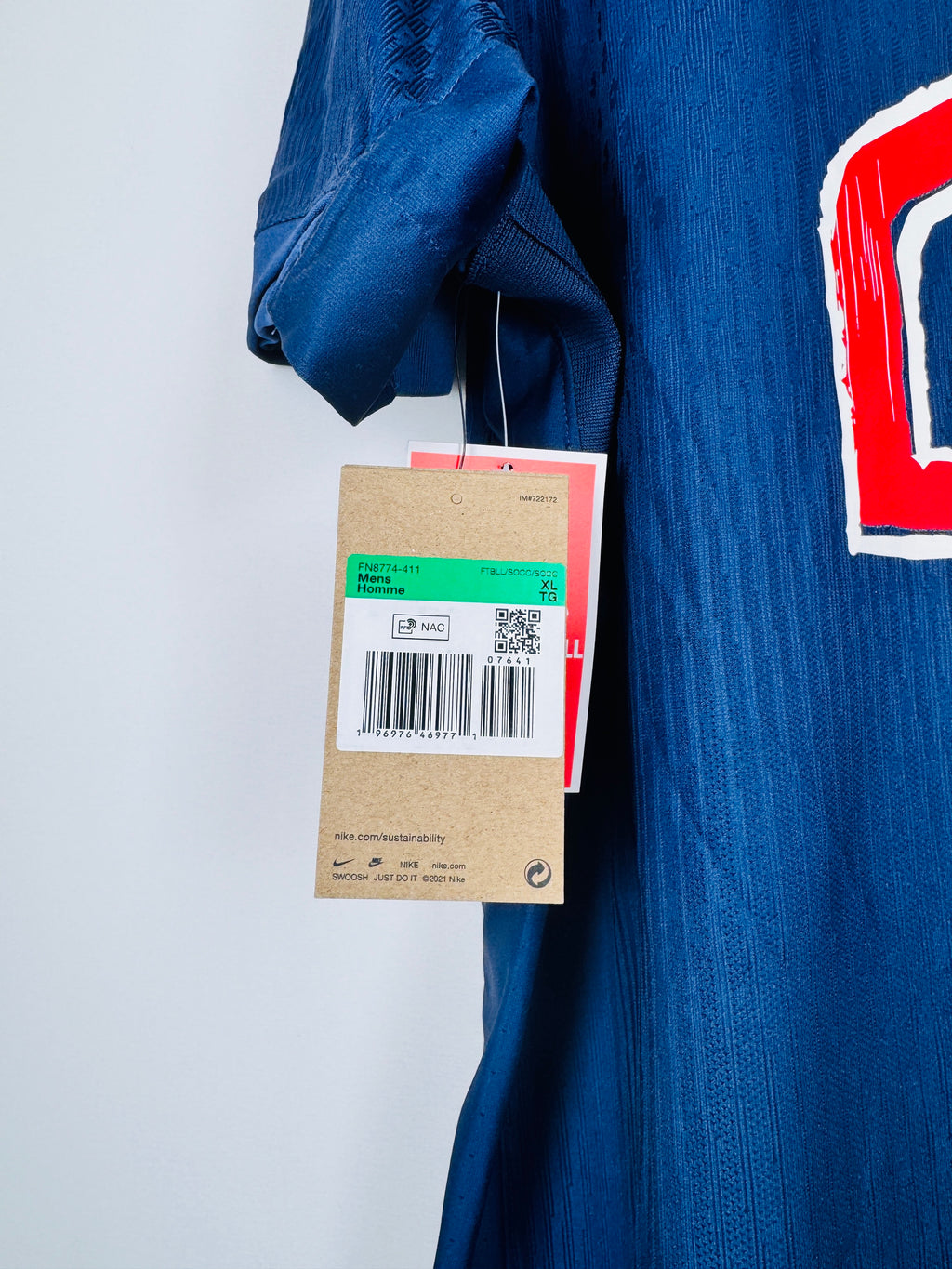 PSG FOOTBALL JERSEY 1997/1998 HOME - NGOTTY #4 (S)
