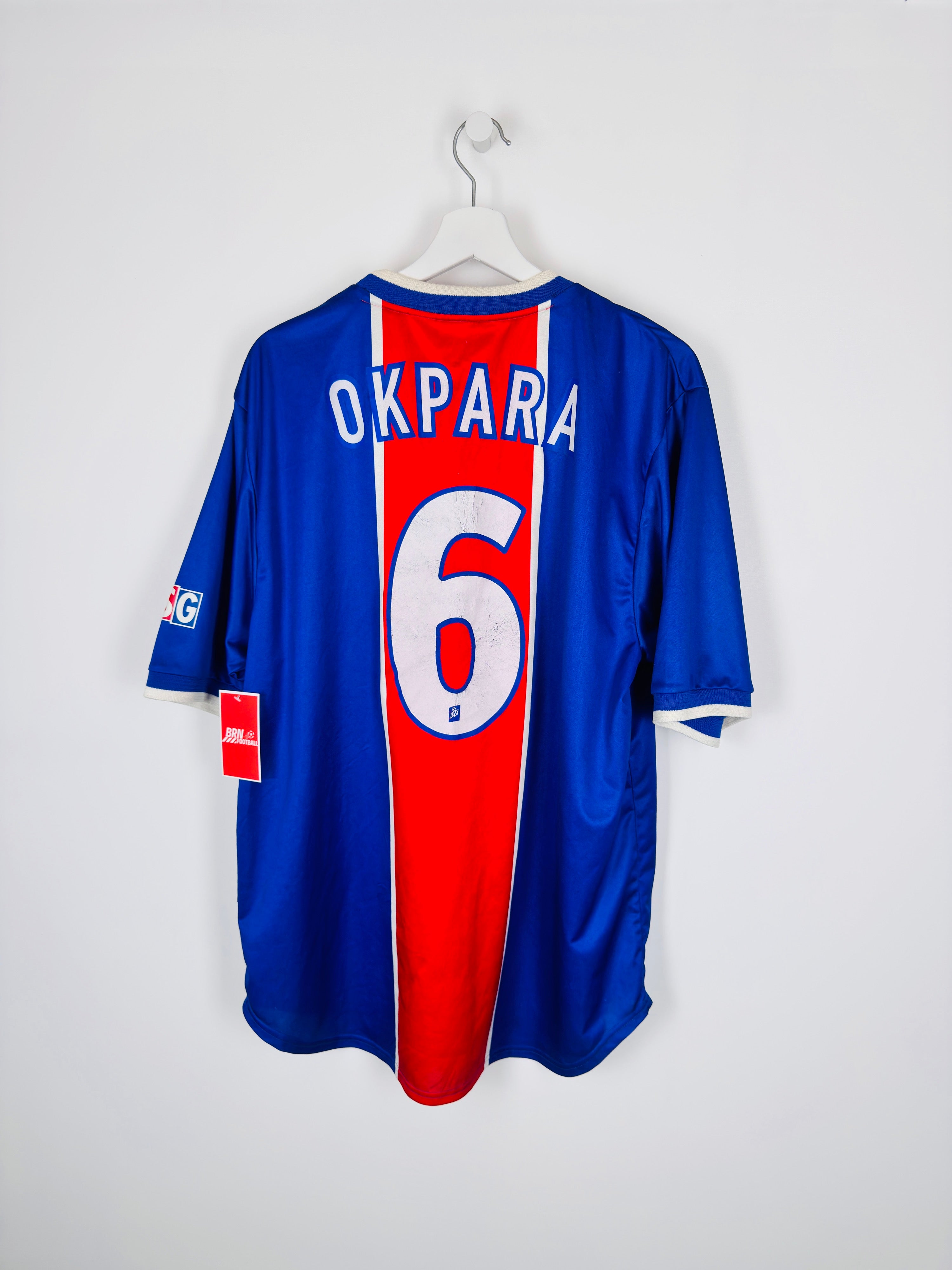 MAILLOT DE FOOTBALL PSG 1999/2000 DOMICILE - OKPARA #6 (XL)
