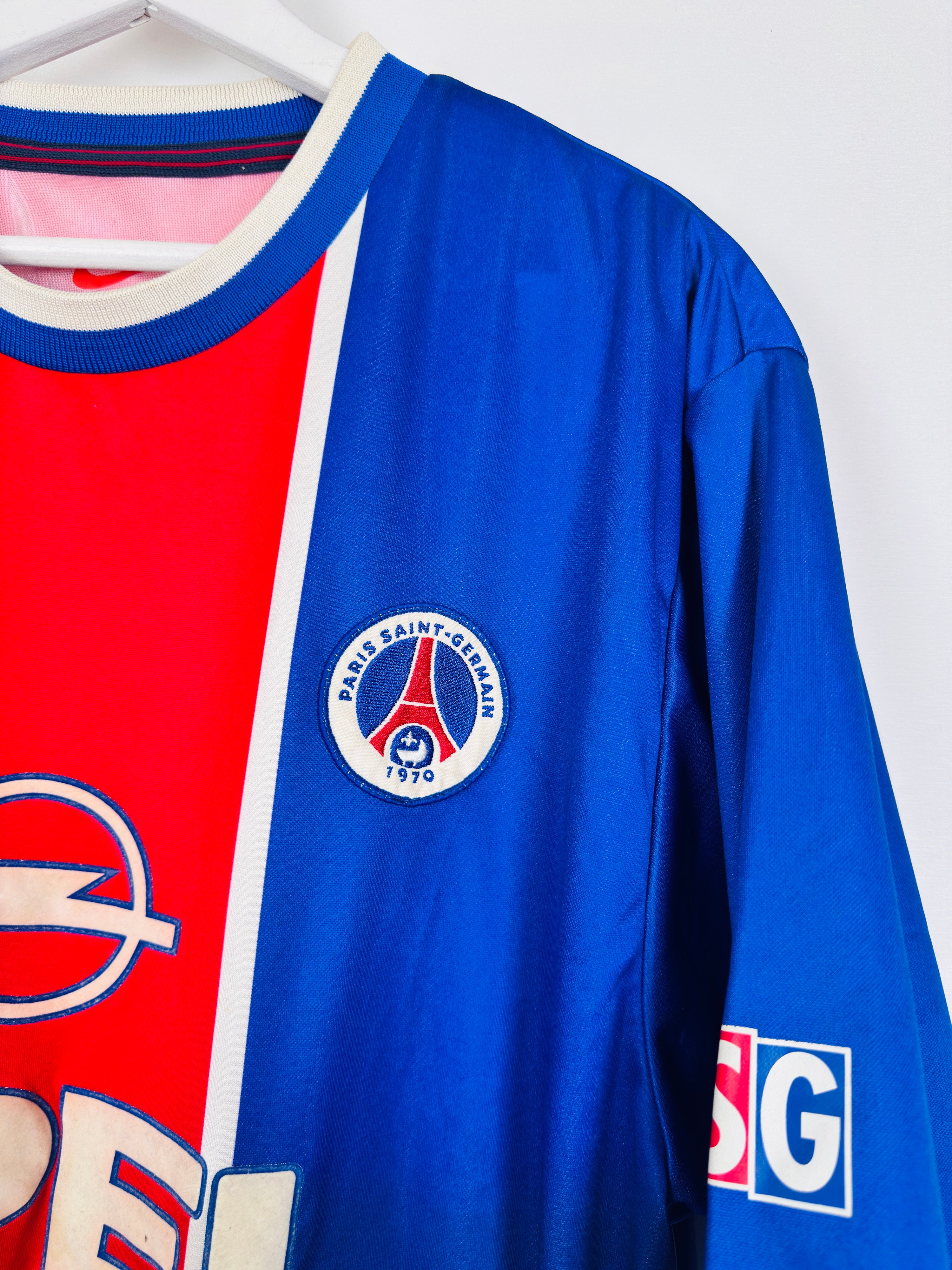 PSG FOOTBALL JERSEY 1997/1998 HOME - NGOTTY #4 (S)