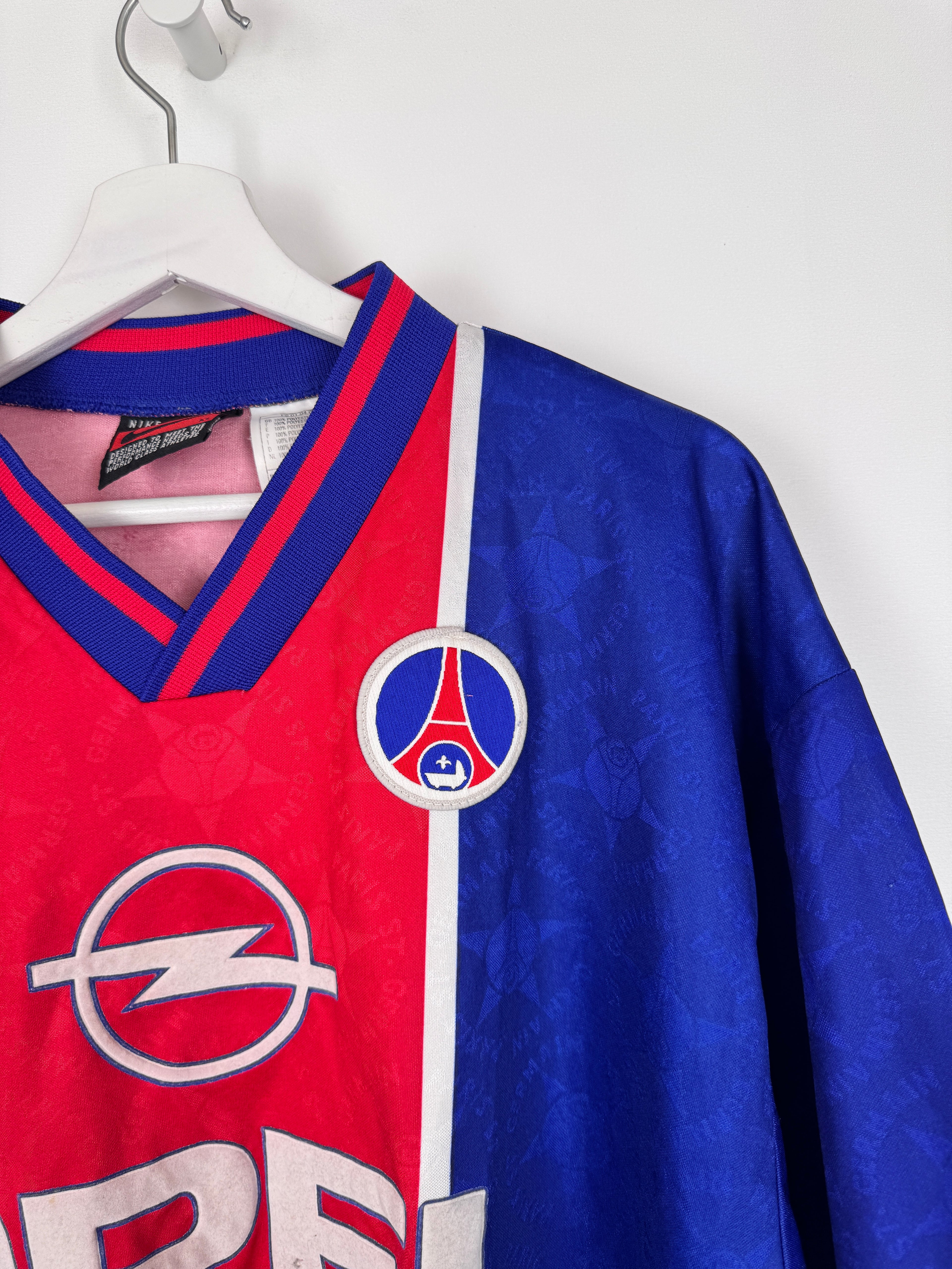 MAILLOT DE FOOTBALL PSG 1996 OPEL DOMICILE - 8 MAI 1996 (XL)