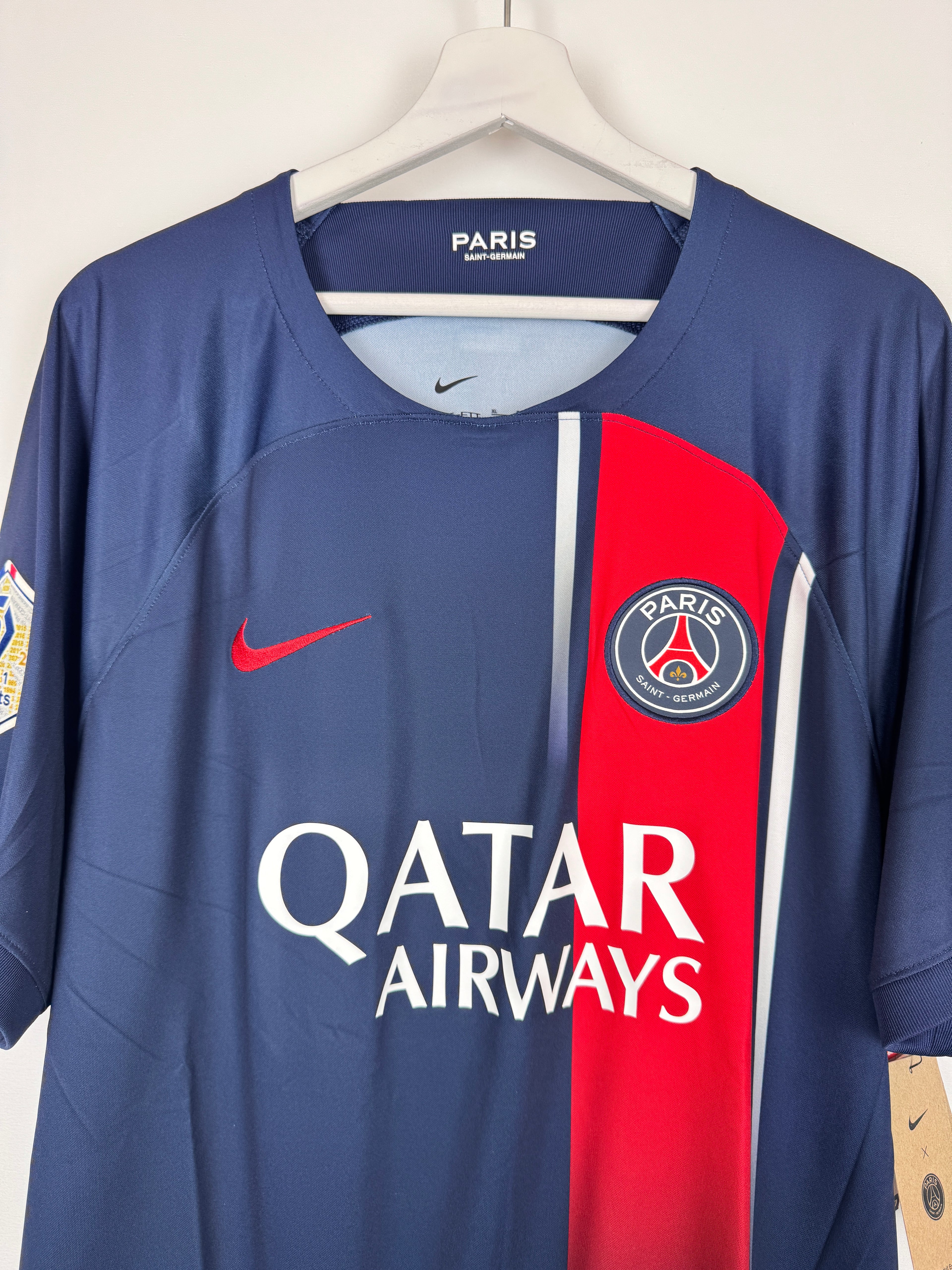 PSG FOOTBALL JERSEY 1997/1998 HOME - NGOTTY #4 (S)
