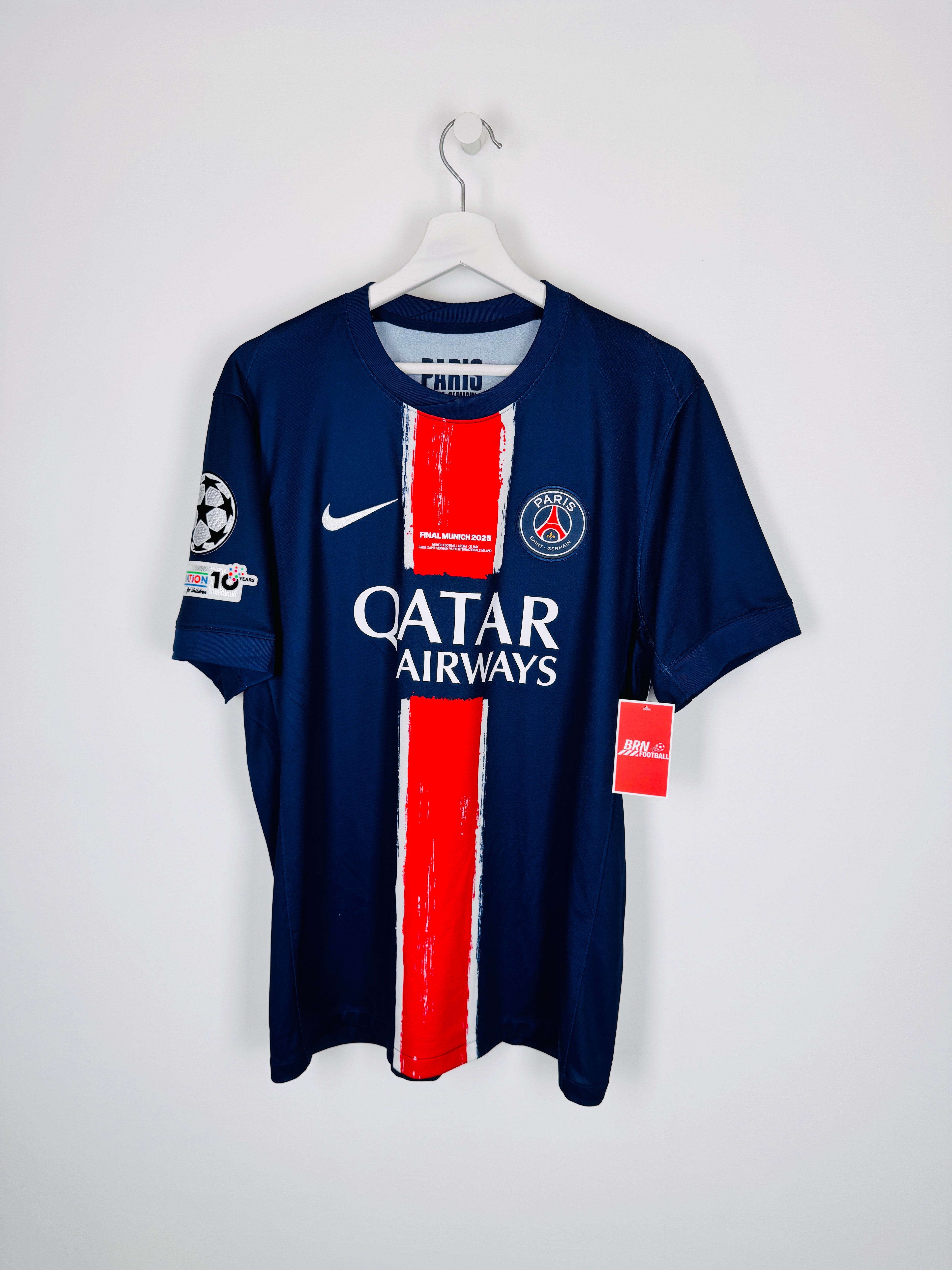 PSG FOOTBALL JERSEY 1997/1998 HOME - NGOTTY #4 (S)