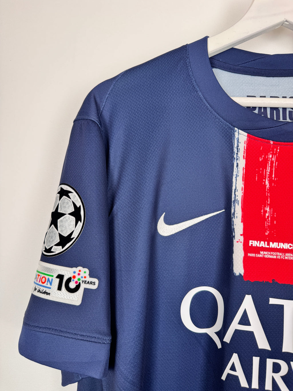 PSG FOOTBALL JERSEY 1997/1998 HOME - NGOTTY #4 (S)