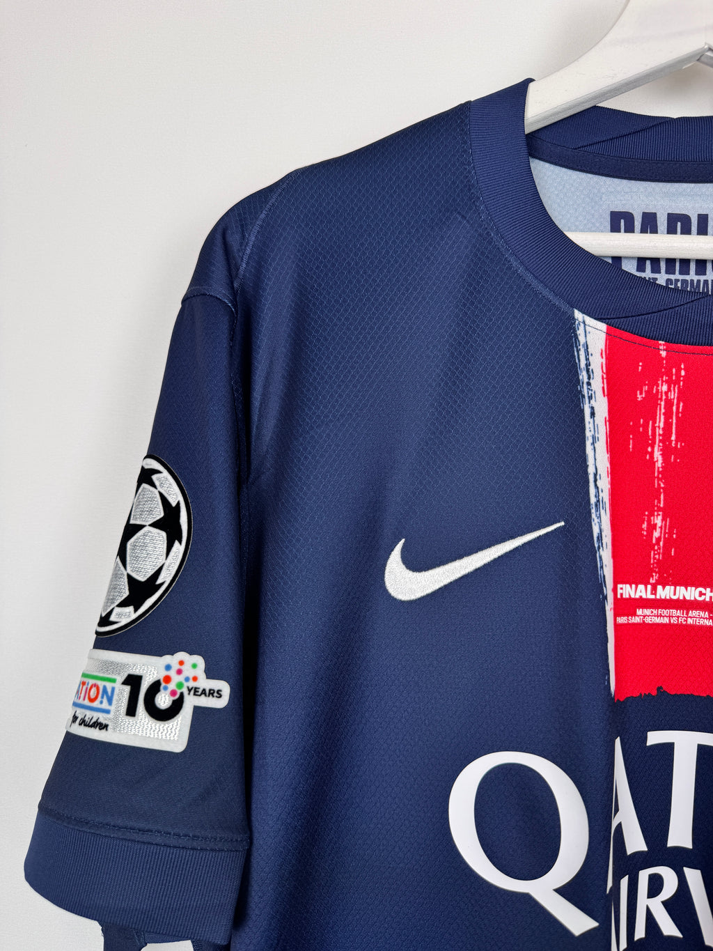 PSG FOOTBALL JERSEY 1997/1998 HOME - NGOTTY #4 (S)