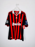 MAILLOT DE FOOTBALL MILAN AC 2009/2010 DOMICILE - RONALDINHO #80 (XL)
