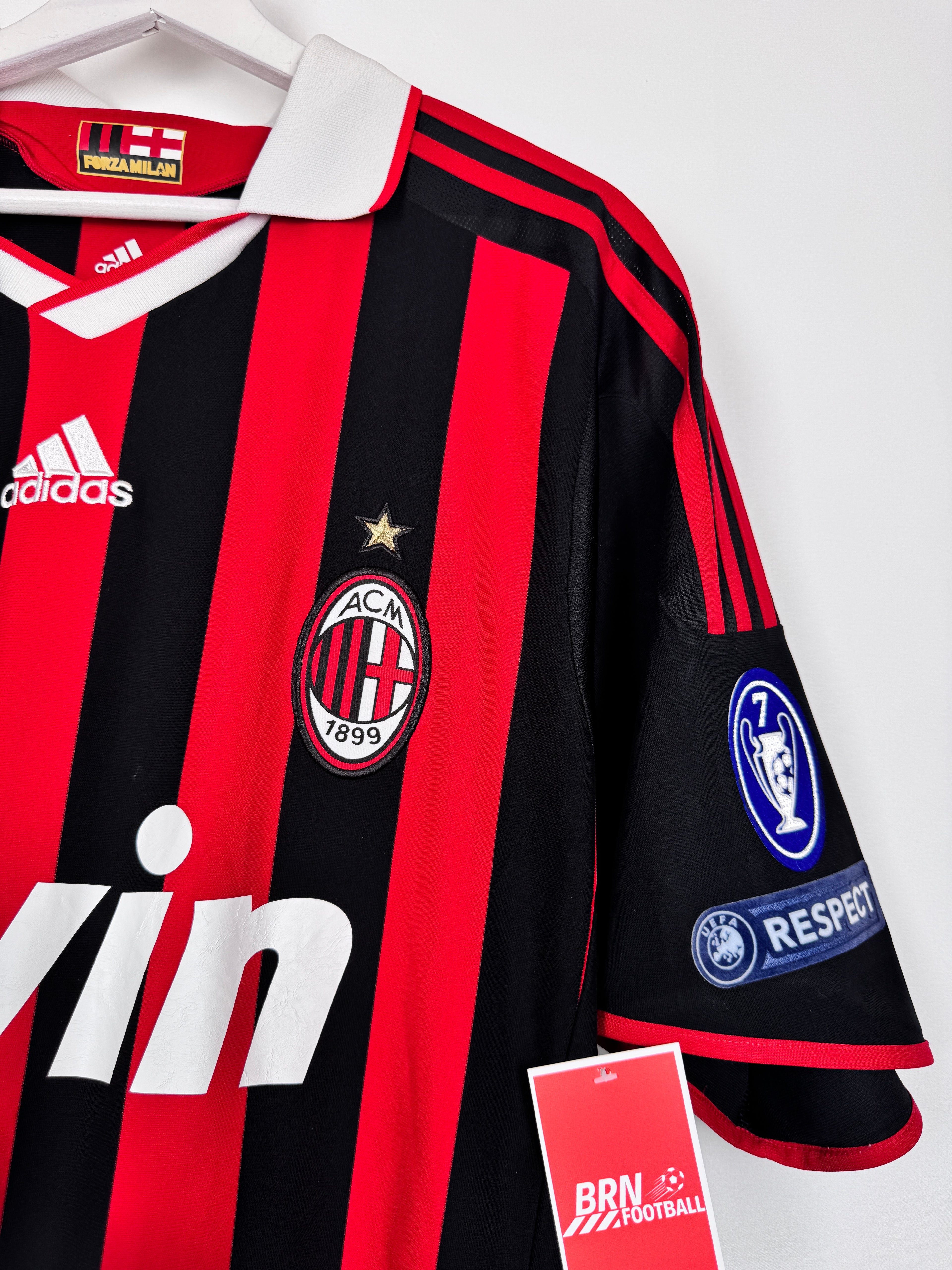 MAILLOT DE FOOTBALL MILAN AC 2009/2010 DOMICILE - RONALDINHO #80 (XL)