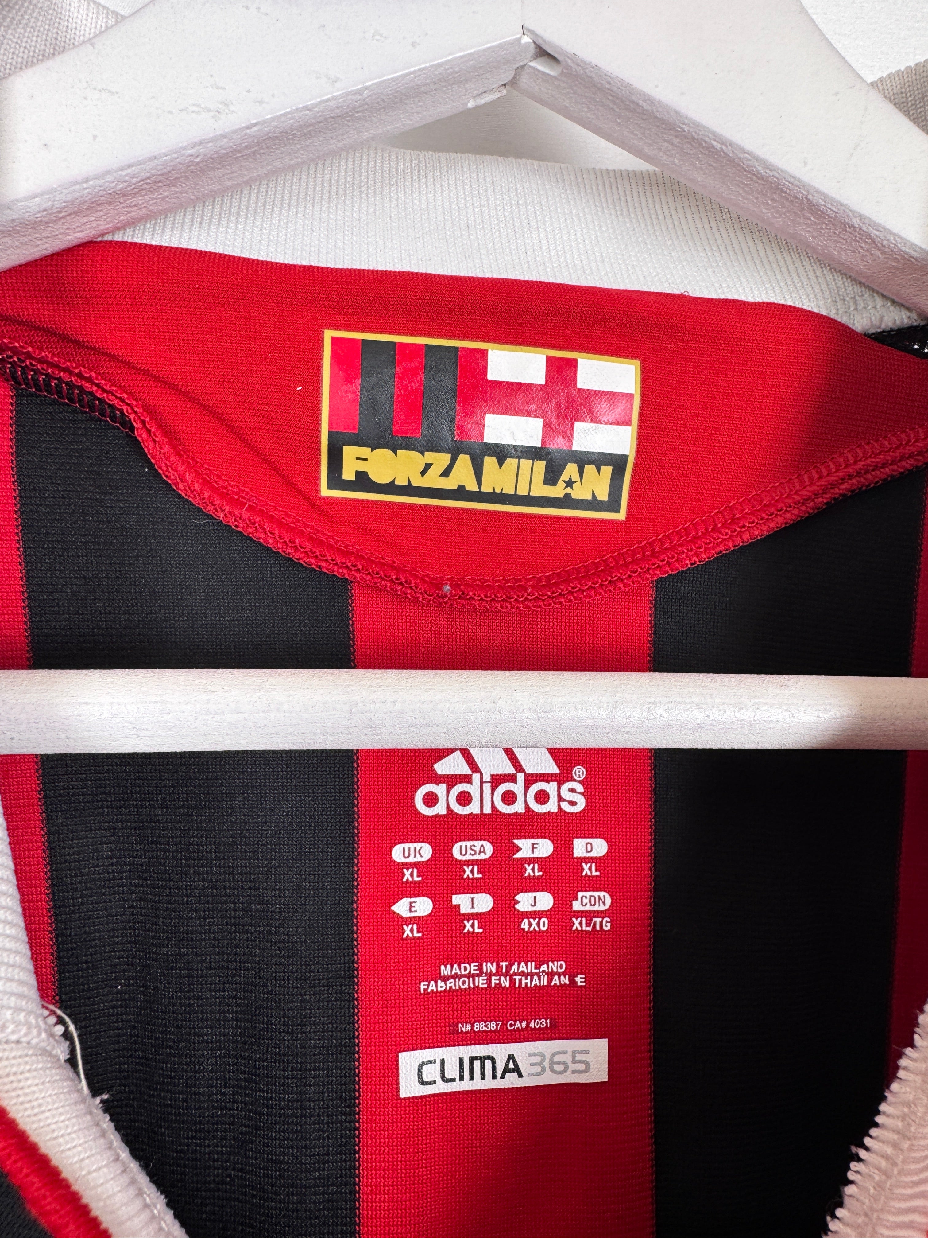 MAILLOT DE FOOTBALL MILAN AC 2009/2010 DOMICILE - RONALDINHO #80 (XL)