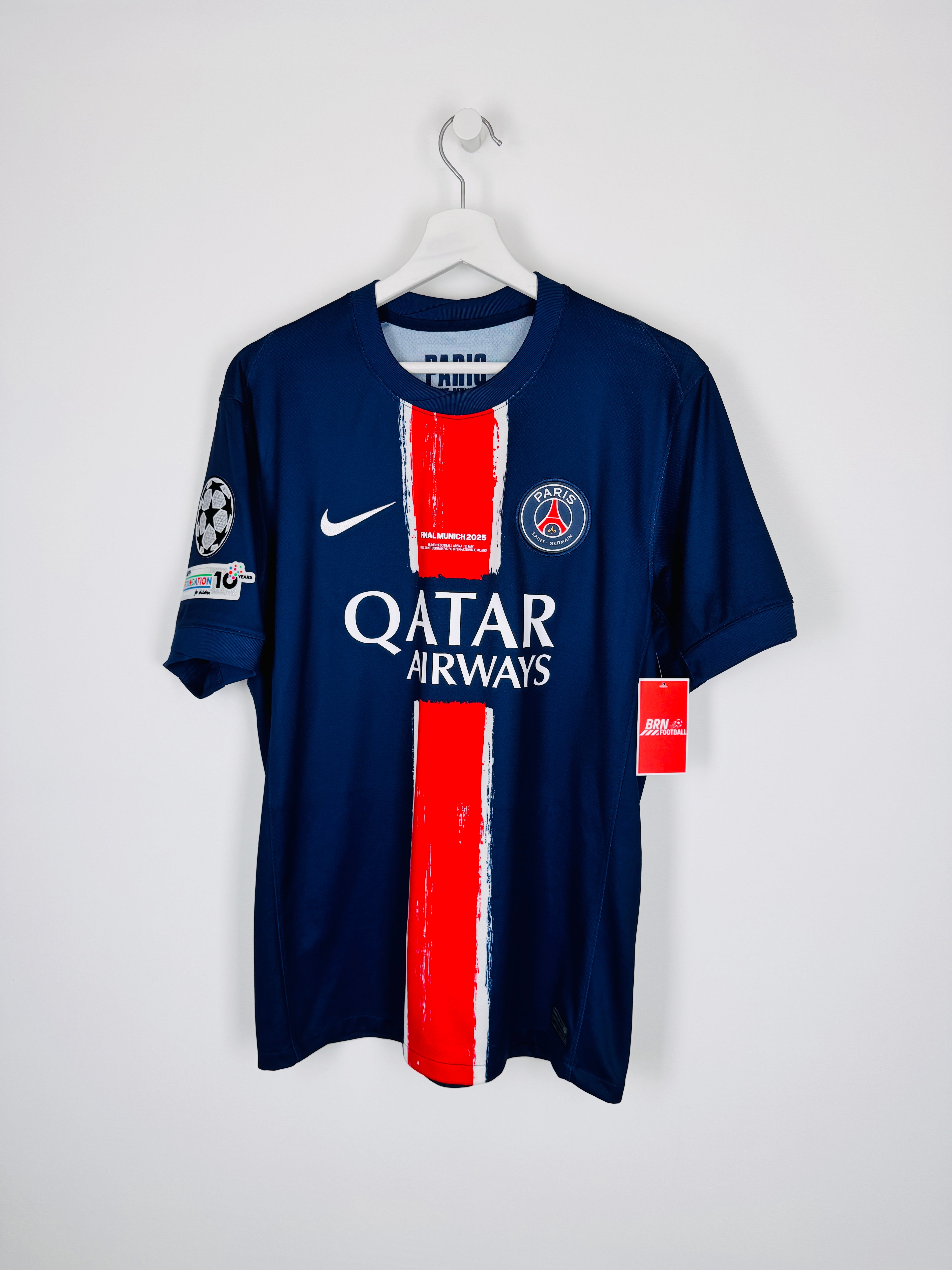 PSG FOOTBALL JERSEY 1997/1998 HOME - NGOTTY #4 (S)