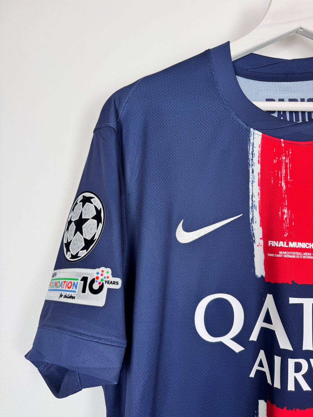 PSG FOOTBALL JERSEY 1997/1998 HOME - NGOTTY #4 (S)