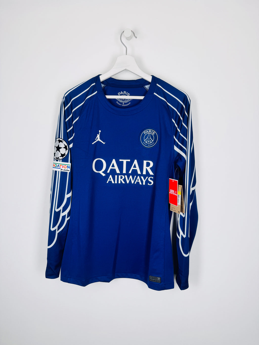 PSG FOOTBALL JERSEY 1997/1998 HOME - NGOTTY #4 (S)
