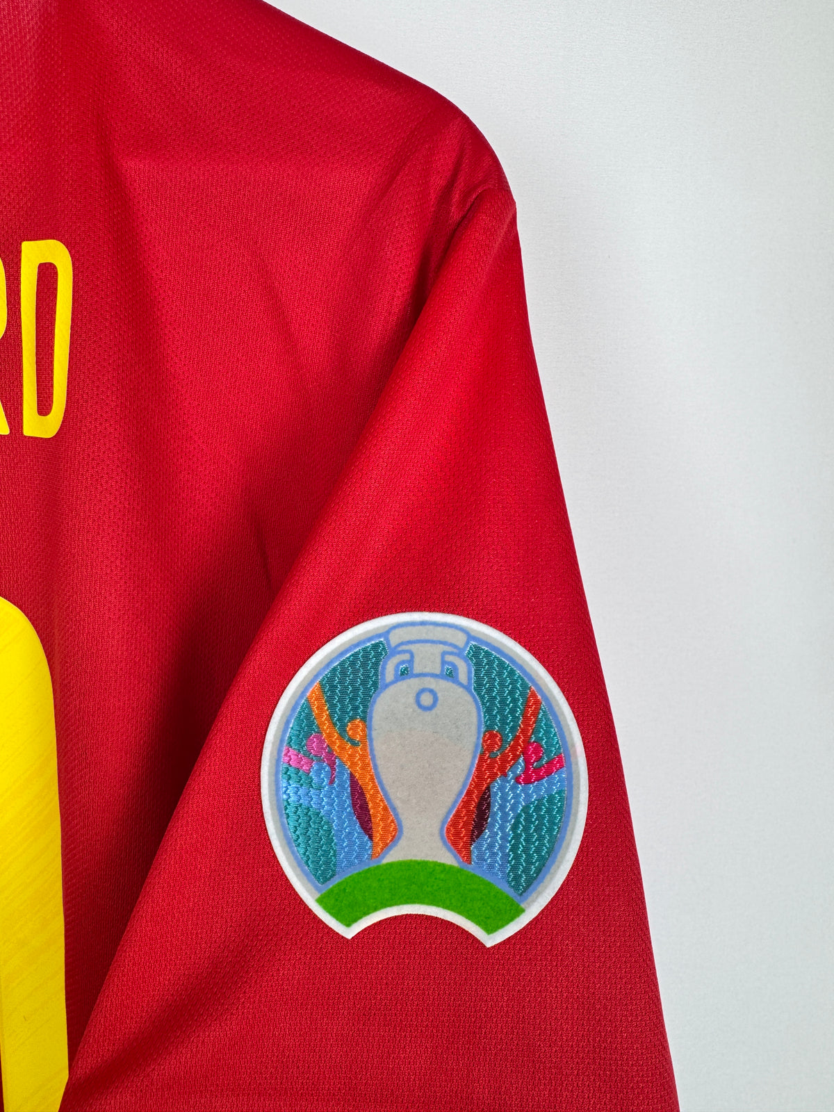 MAILLOT DE FOOTBALL BELGIQUE 2020 DOMICILE - EDEN HAZARD #10 (M)