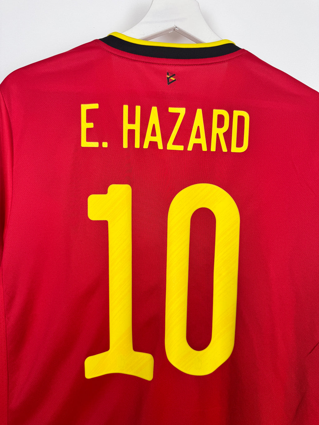 MAILLOT DE FOOTBALL BELGIQUE 2020 DOMICILE - EDEN HAZARD #10 (M)