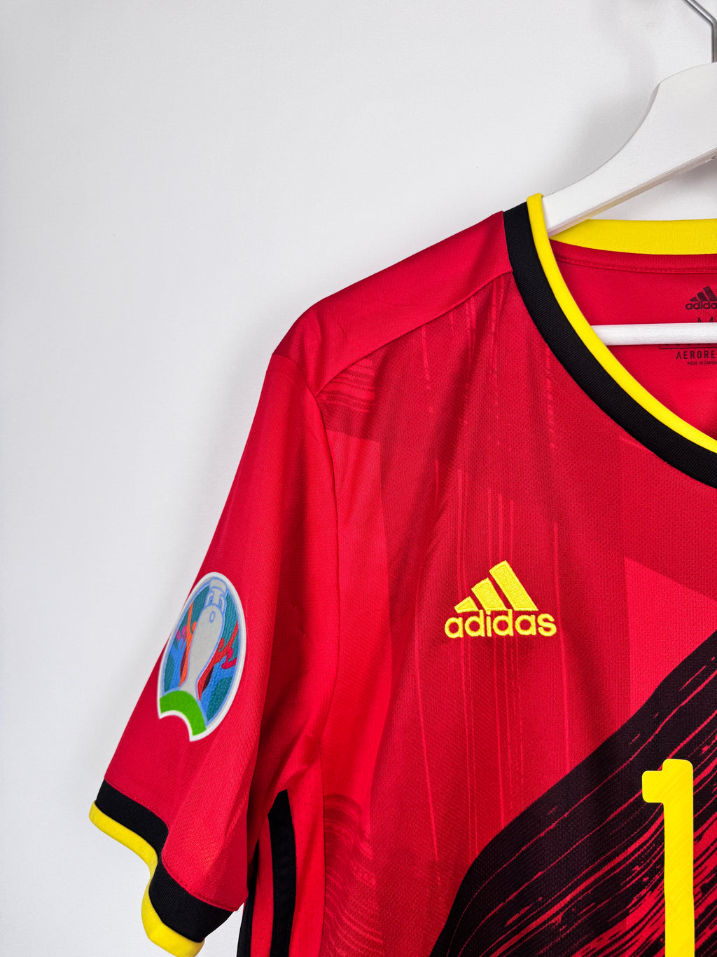 MAILLOT DE FOOTBALL BELGIQUE 2020 DOMICILE - EDEN HAZARD #10 (M)