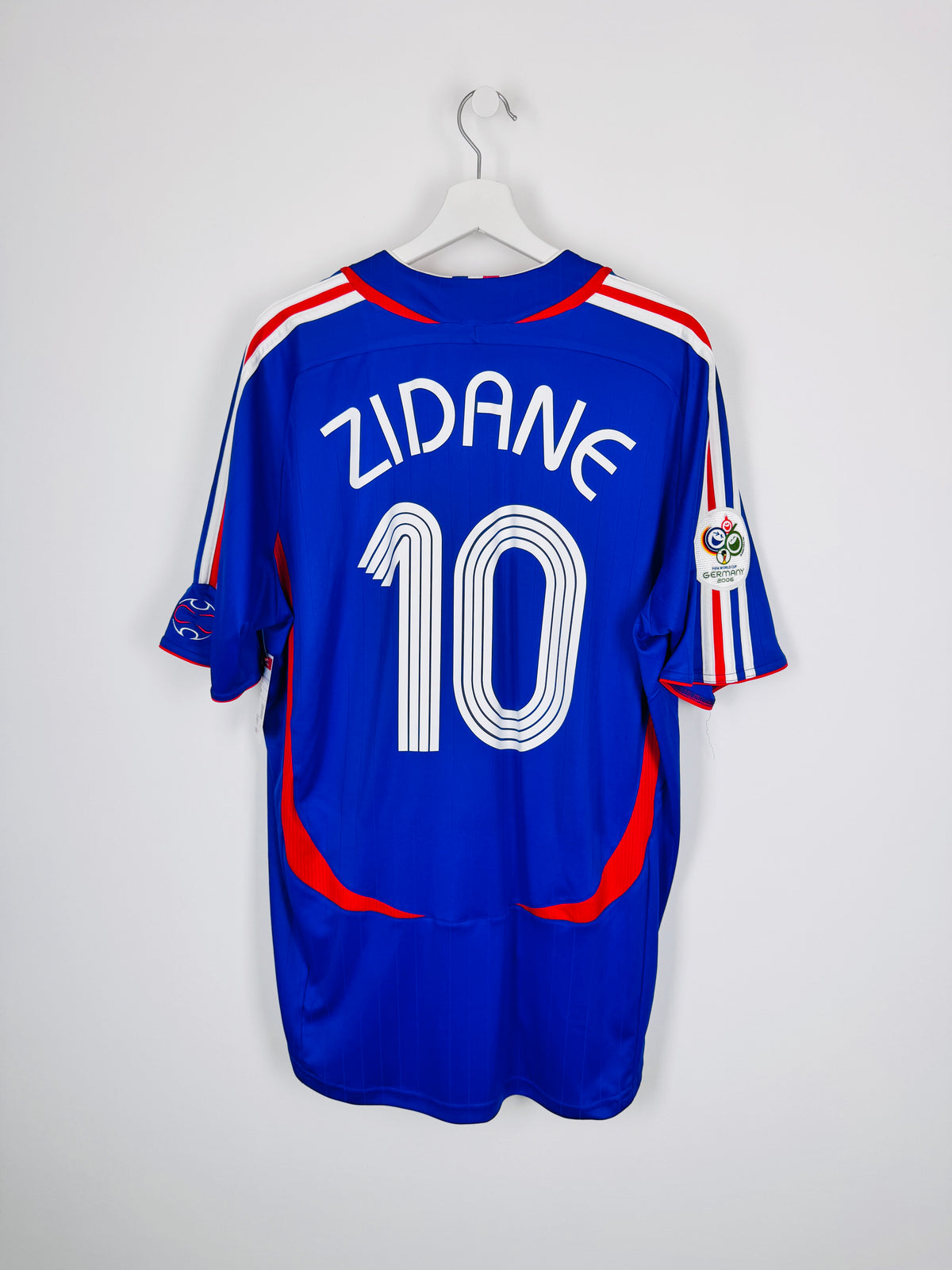MAILLOT DE FOOTBALL ÉQUIPE DE FRANCE 2006 DOMICILE - ZINÉDINE ZIDANE #10 (XL)