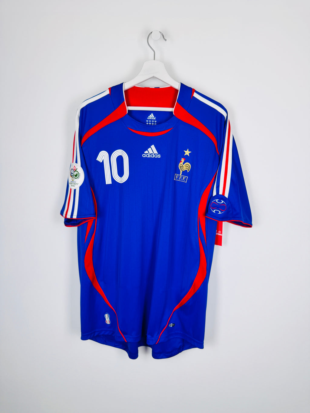 MAILLOT DE FOOTBALL ÉQUIPE DE FRANCE 2006 DOMICILE - ZINÉDINE ZIDANE #10 (XL)