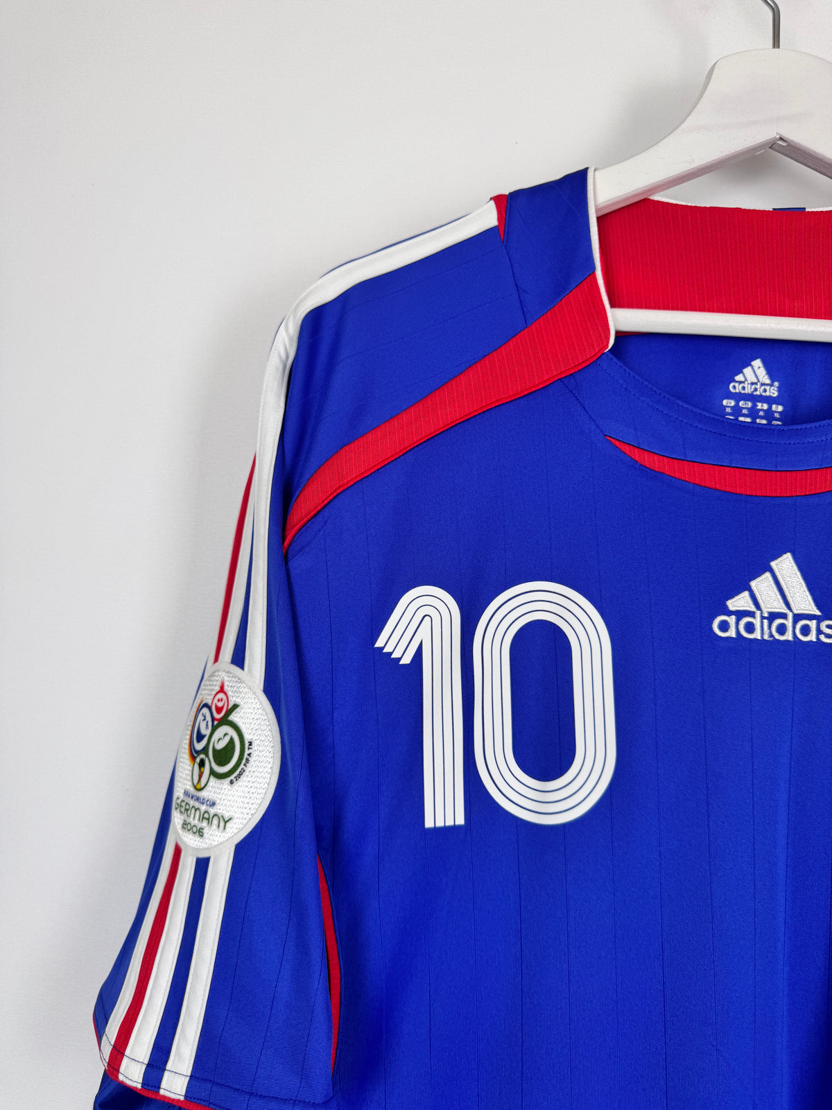 MAILLOT DE FOOTBALL ÉQUIPE DE FRANCE 2006 DOMICILE - ZINÉDINE ZIDANE #10 (XL)