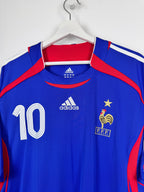 MAILLOT DE FOOTBALL ÉQUIPE DE FRANCE 2006 DOMICILE - ZINÉDINE ZIDANE #10 (XL)