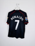 MAILLOT DE FOOTBALL MANCHESTER UNITED 2007/2008 EXTÉRIEUR - CRISTIANO RONALDO #7 (L)