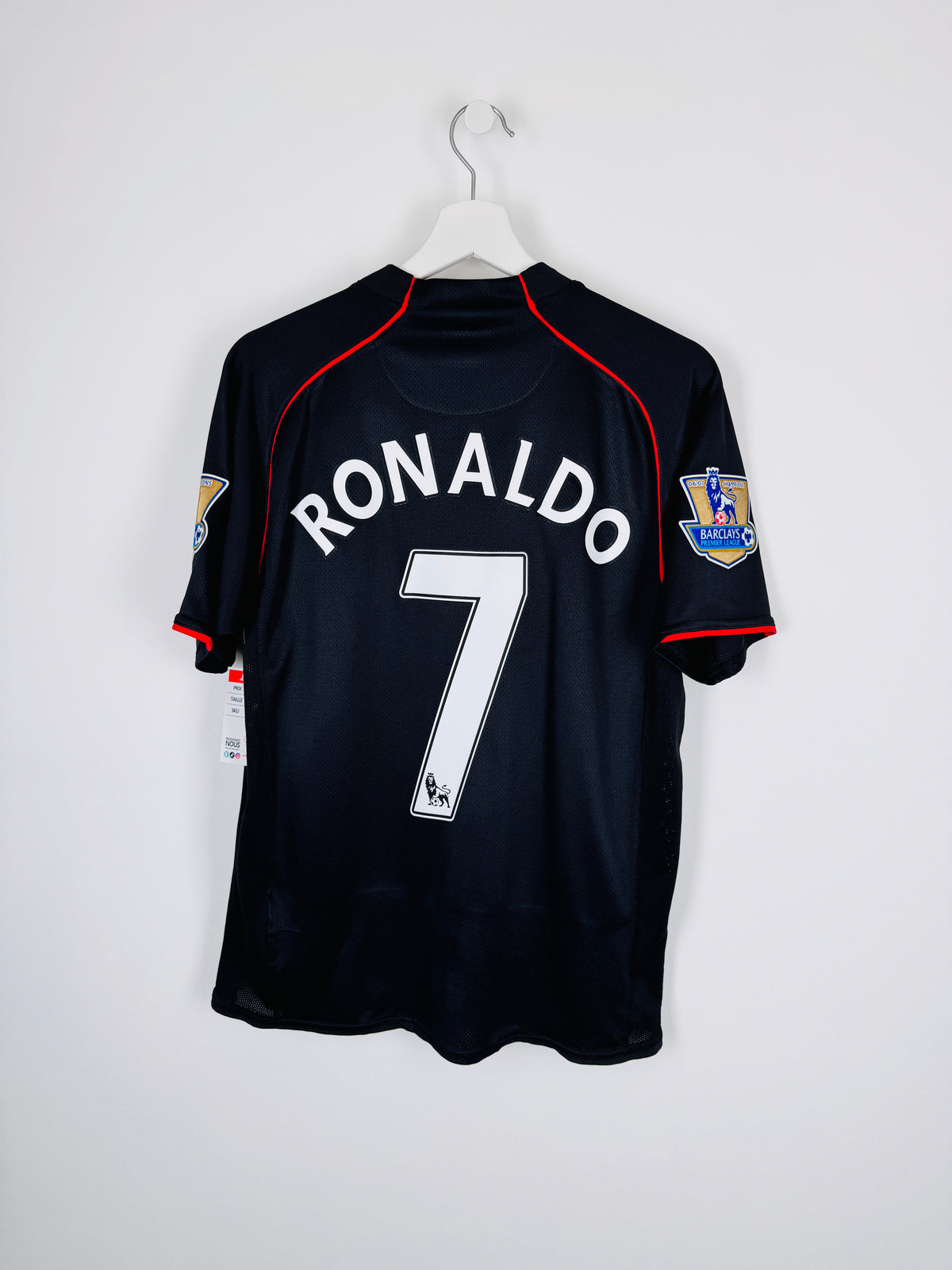 MAILLOT DE FOOTBALL MANCHESTER UNITED 2007/2008 EXTÉRIEUR - CRISTIANO RONALDO #7 (L)