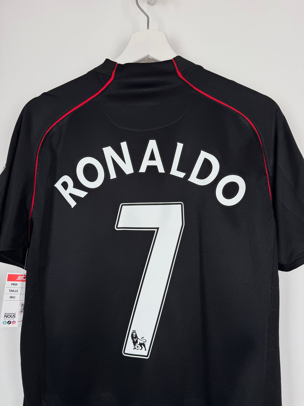 MAILLOT DE FOOTBALL MANCHESTER UNITED 2007/2008 EXTÉRIEUR - CRISTIANO RONALDO #7 (L)