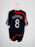 MAILLOT DE FOOTBALL LIVERPOOL 2007/2008 THIRD - STEVEN GERRARD #8 (XL)