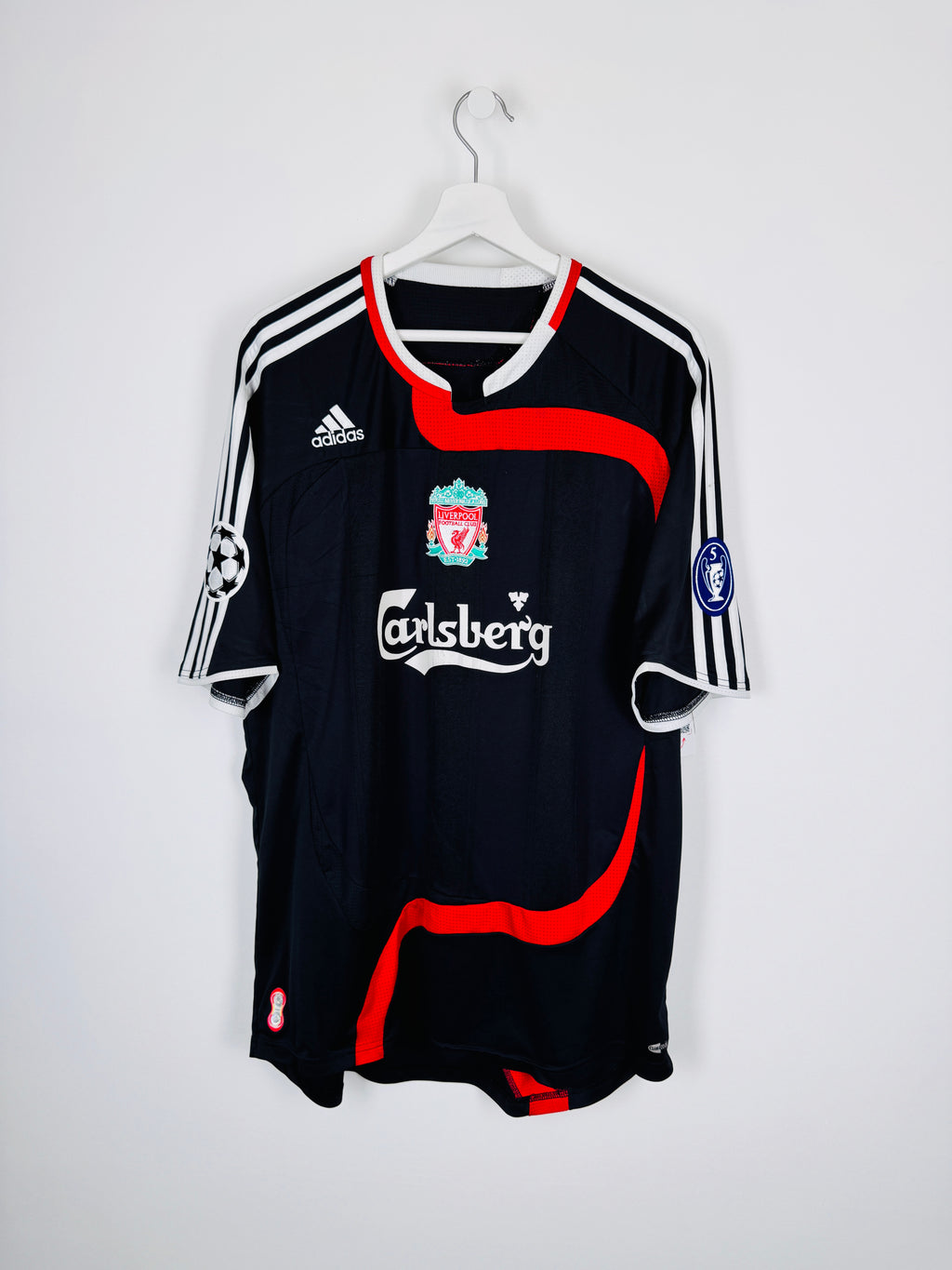 MAILLOT DE FOOTBALL LIVERPOOL 2007/2008 THIRD - STEVEN GERRARD #8 (XL)