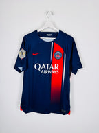 MAILLOT DE FOOTBALL PSG 2023/2024 DOMICILE BORN X RAISED - OUSMANE DEMBÉLÉ #10 (M)