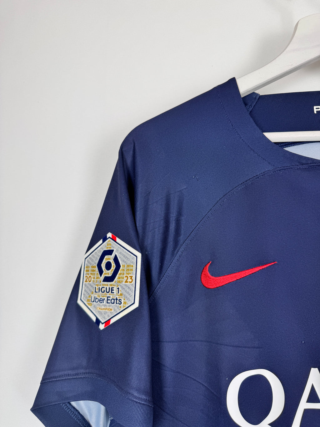 MAILLOT DE FOOTBALL PSG 2023/2024 DOMICILE BORN X RAISED - OUSMANE DEMBÉLÉ #10 (M)
