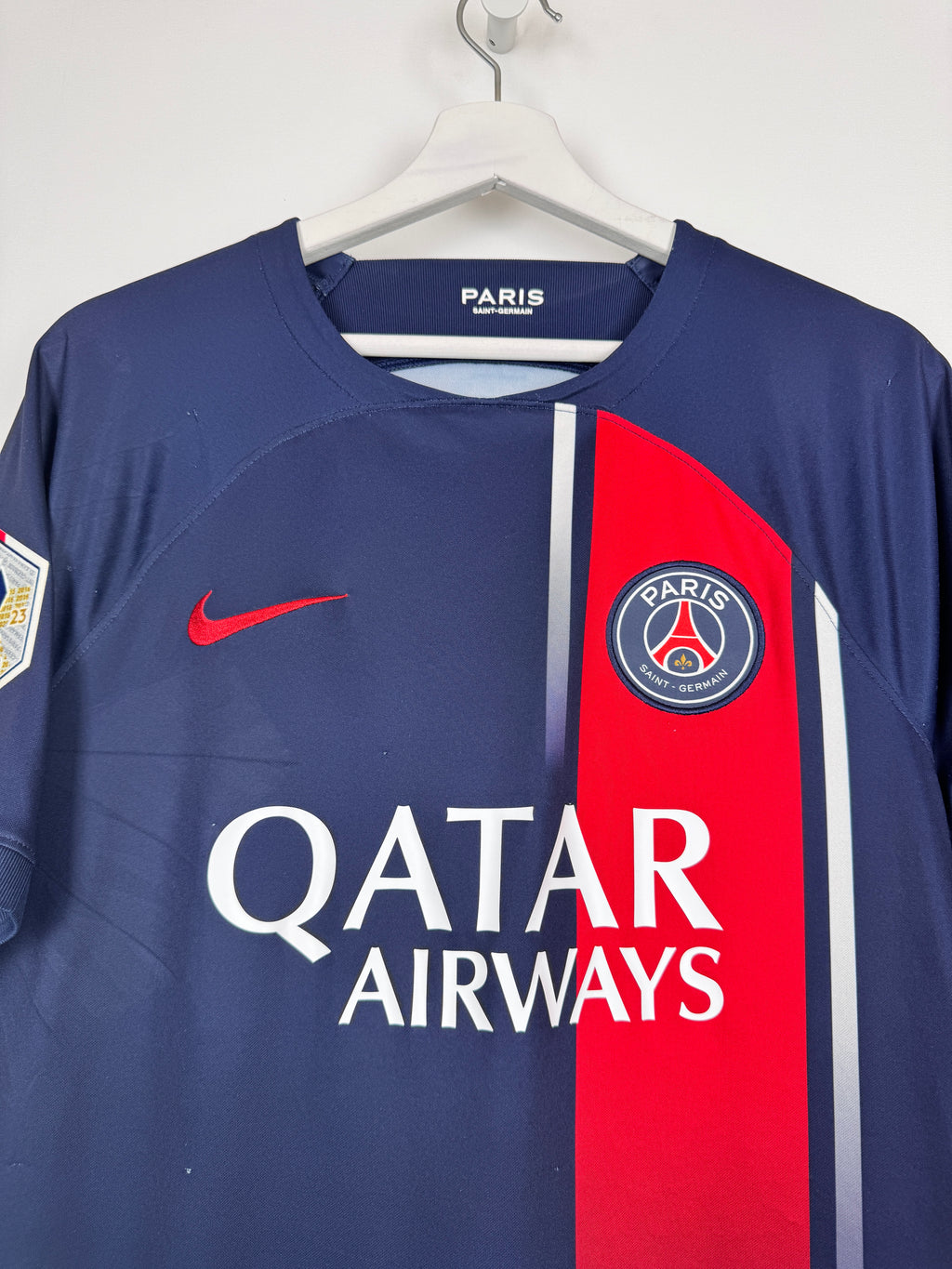 MAILLOT DE FOOTBALL PSG 2023/2024 DOMICILE BORN X RAISED - OUSMANE DEMBÉLÉ #10 (M)