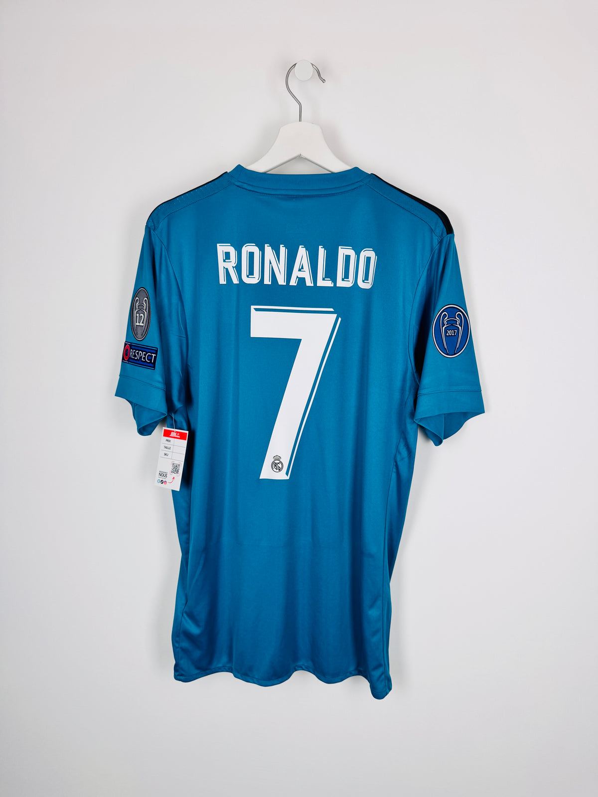 MAILLOT DE FOOTBALL REAL MADRID 2017/2018 THIRD - CRISTIANO RONALDO #7 (M)