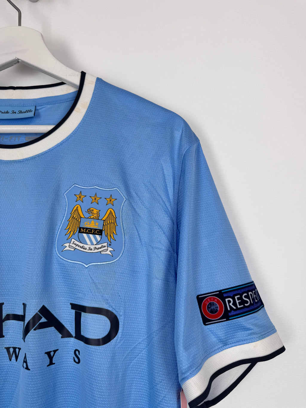 MAILLOT DE FOOTBALL MANCHESTER CITY 2013/2014 DOMICILE - YAYA TOURE #42 (L)