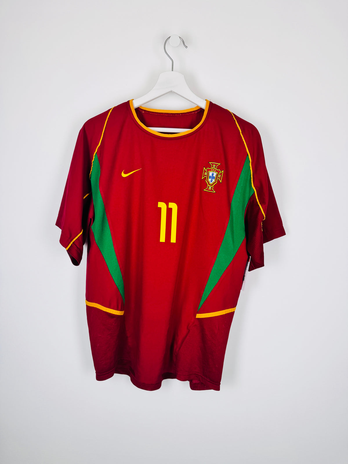 MAILLOT DE FOOTBALL PORTUGAL 2002 DOMICILE - CRISTIANO RONALDO #11 (M)