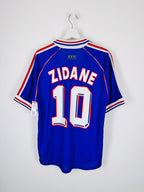 MAILLOT DE FOOTBALL ÉQUIPE DE FRANCE 1998 DOMICILE - ZINÉDINE ZIDANE #10 (M)