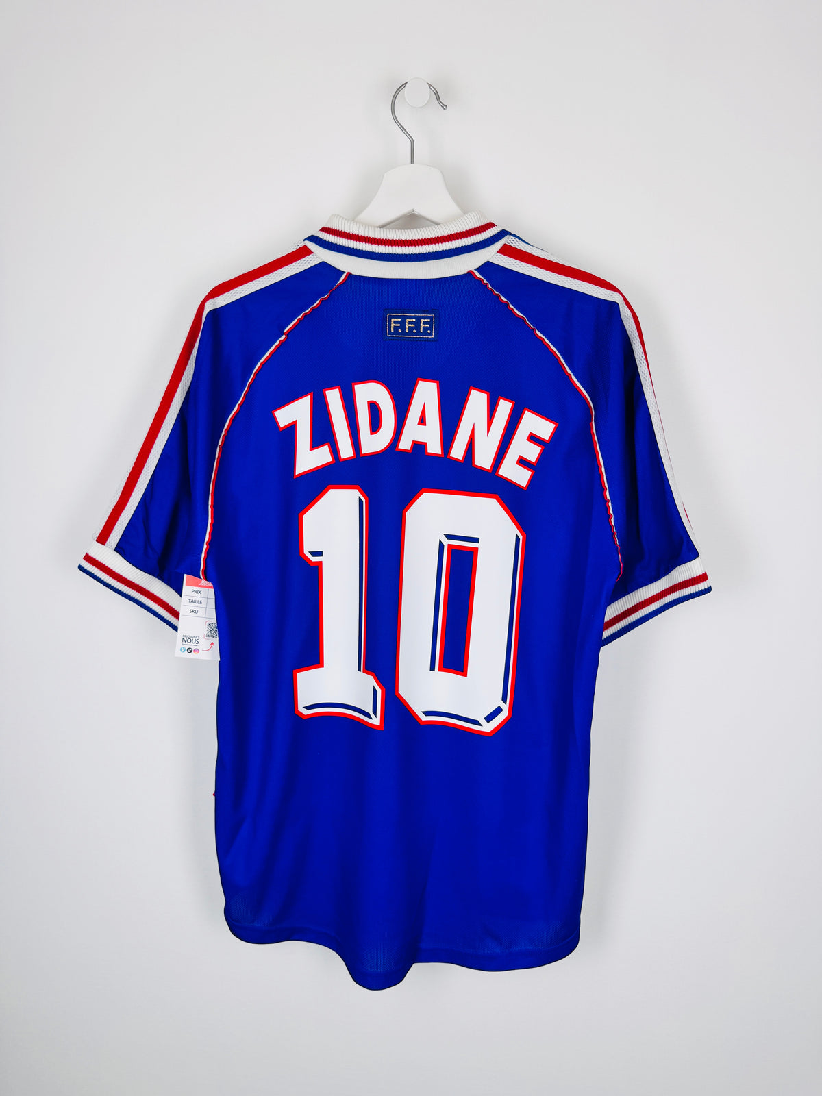 MAILLOT DE FOOTBALL ÉQUIPE DE FRANCE 1998 DOMICILE - ZINÉDINE ZIDANE #10 (M)
