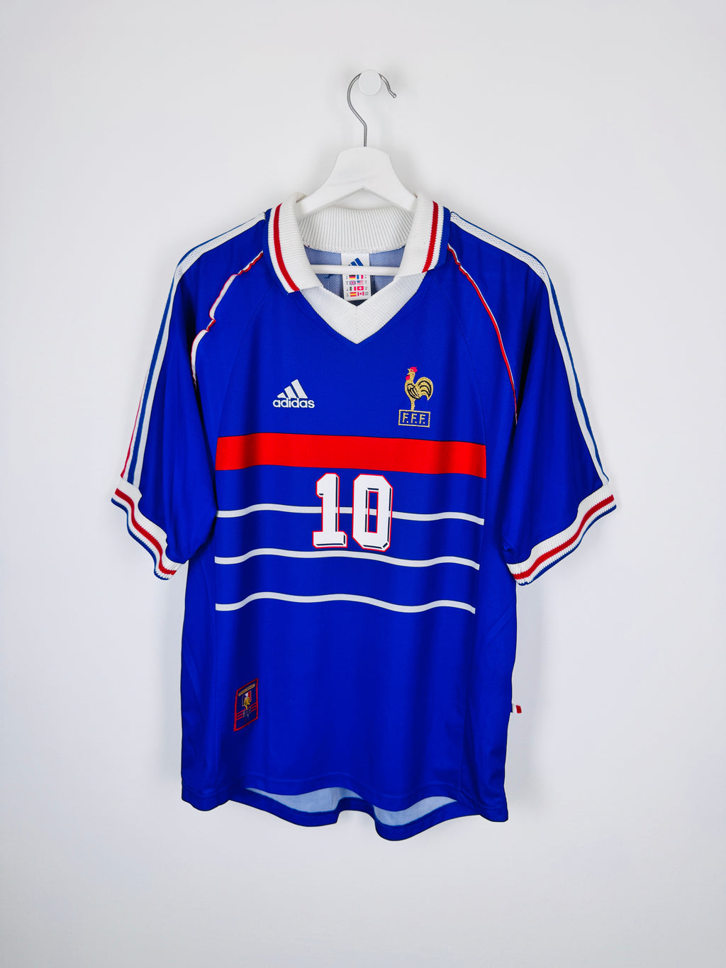 MAILLOT DE FOOTBALL ÉQUIPE DE FRANCE 1998 DOMICILE - ZINÉDINE ZIDANE #10 (M)