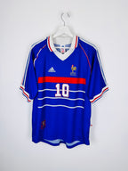MAILLOT DE FOOTBALL ÉQUIPE DE FRANCE 1998 DOMICILE - ZINÉDINE ZIDANE #10 (M)