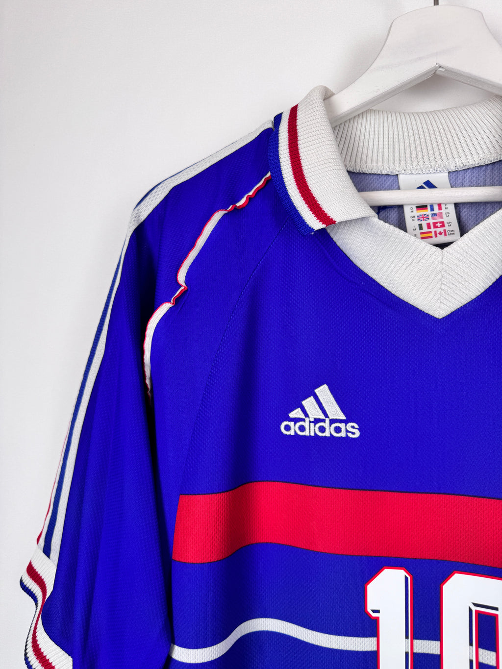 MAILLOT DE FOOTBALL ÉQUIPE DE FRANCE 1998 DOMICILE - ZINÉDINE ZIDANE #10 (M)