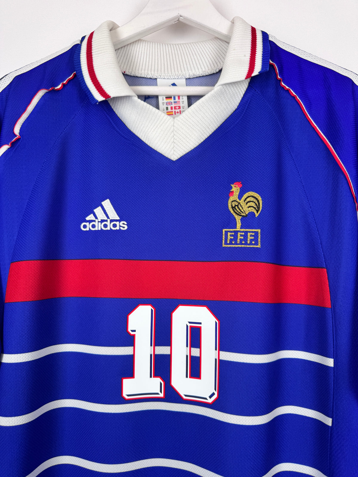 MAILLOT DE FOOTBALL ÉQUIPE DE FRANCE 1998 DOMICILE - ZINÉDINE ZIDANE #10 (M)