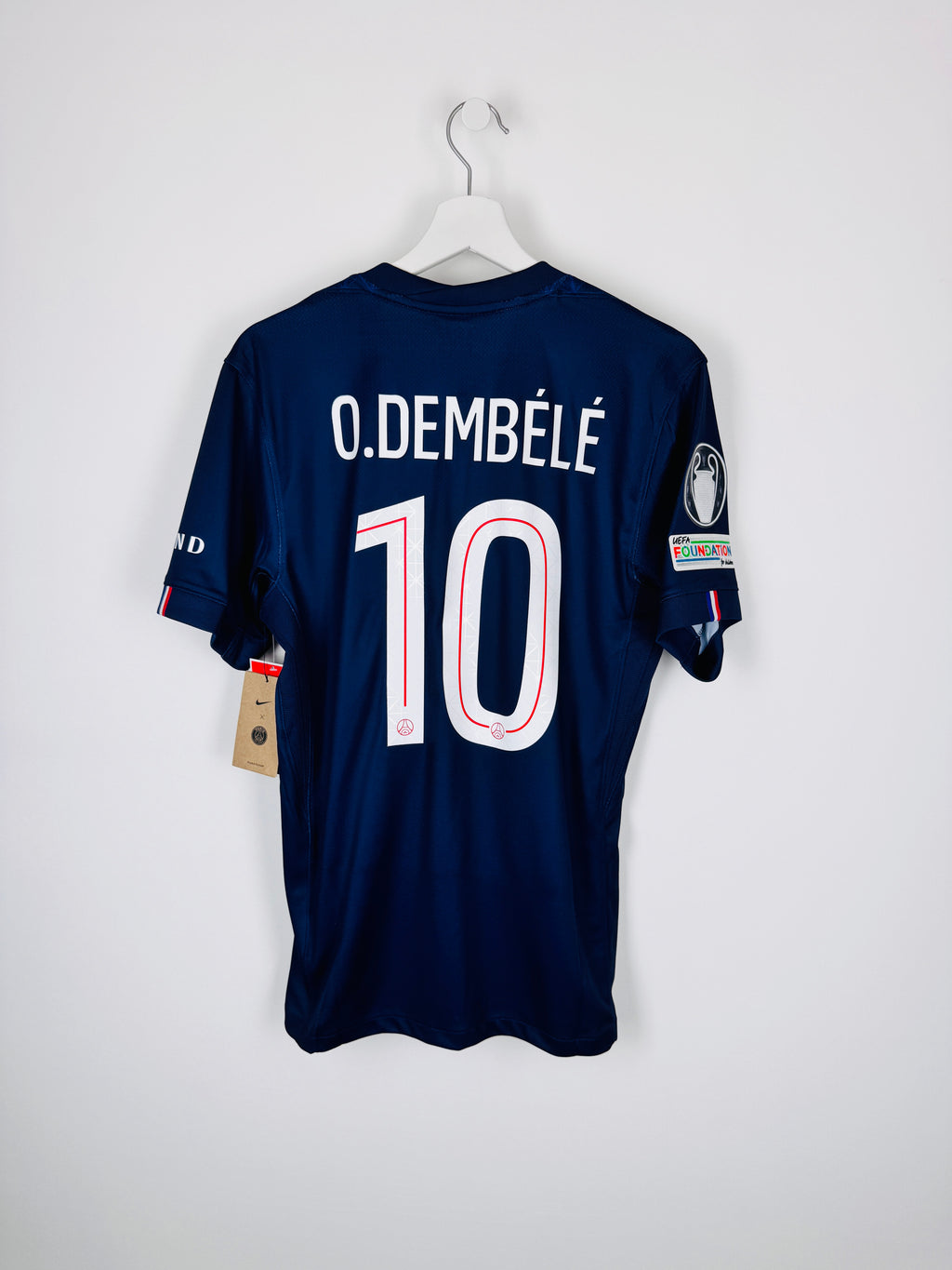 MAILLOT DE FOOTBALL PSG 2025/2026 DOMICILE FINALE BUDAPEST 2026 NEUF AVEC ÉTIQUETTE - OUSMANE DEMBÉLÉ #10 (S)