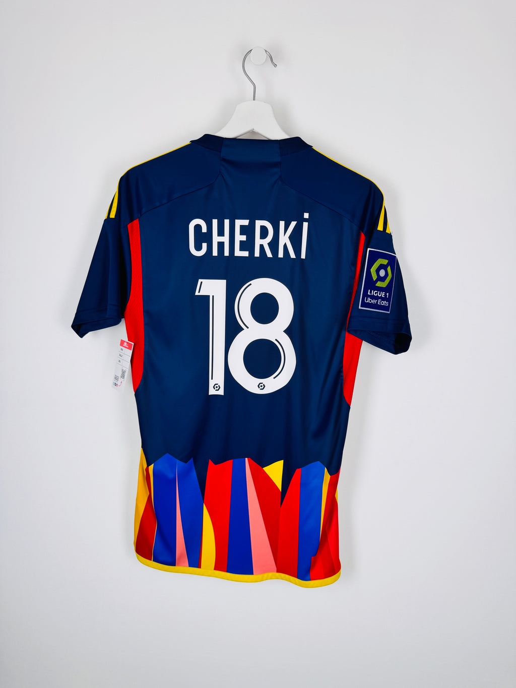 MAILLOT DE FOOTBALL OLYMPIQUE LYONNAIS 2023/2024 THIRD - RAYAN CHERKI #18 (S)
