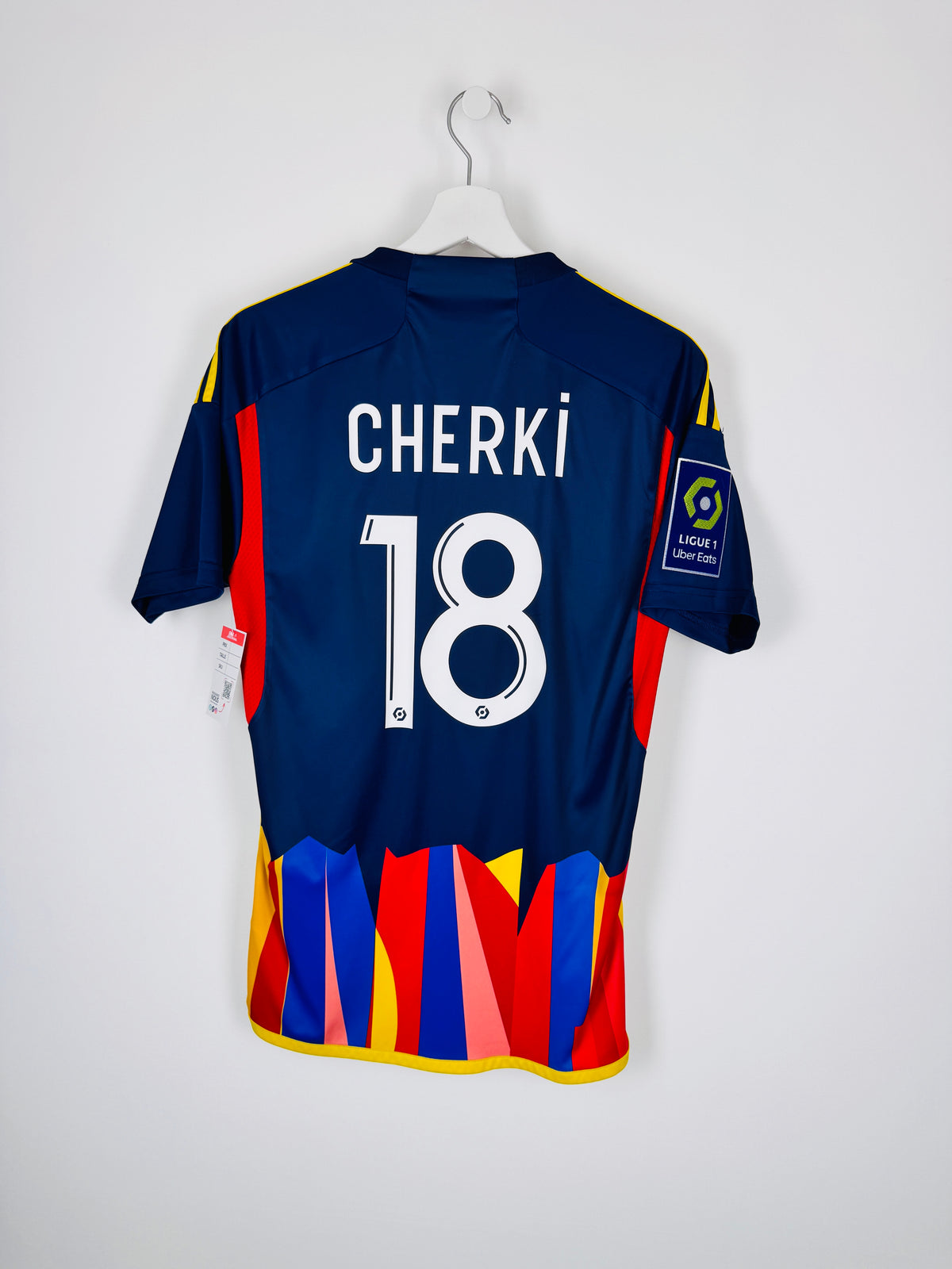 MAILLOT DE FOOTBALL OLYMPIQUE LYONNAIS 2023/2024 THIRD - RAYAN CHERKI #18 (S)