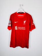 MAILLOT DE FOOTBALL LIVERPOOL 2021/2022 DOMICILE - MOHAMED SALAH #11 (L)