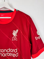 MAILLOT DE FOOTBALL LIVERPOOL 2021/2022 DOMICILE - MOHAMED SALAH #11 (L)