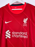 MAILLOT DE FOOTBALL LIVERPOOL 2021/2022 DOMICILE - MOHAMED SALAH #11 (L)