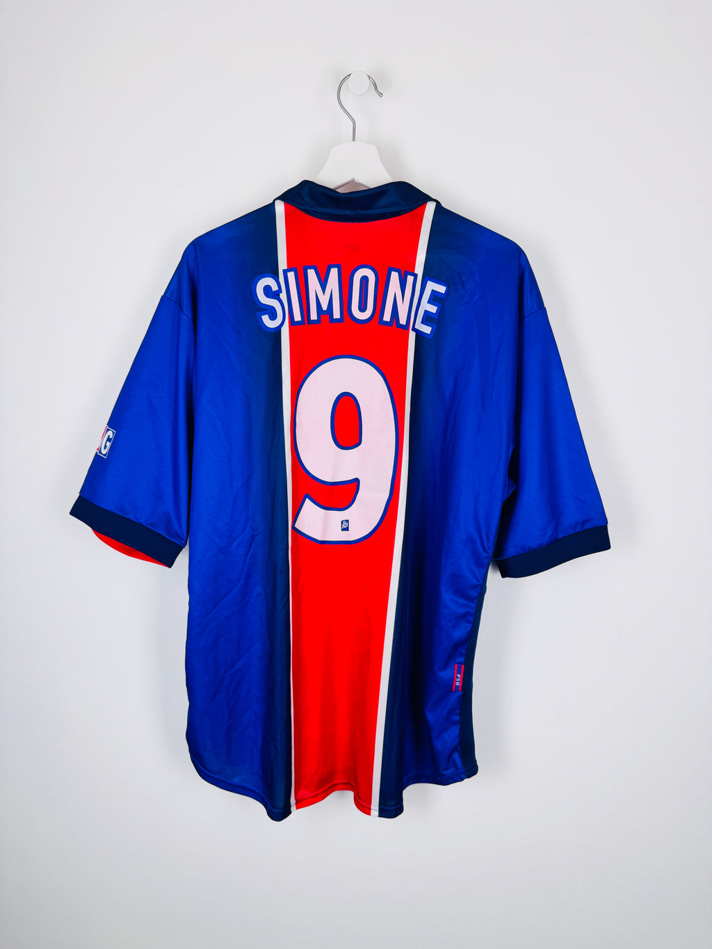 MAILLOT DE FOOTBALL PSG 1998/1999 DOMICILE - MARCO SIMONE #9 (XL)