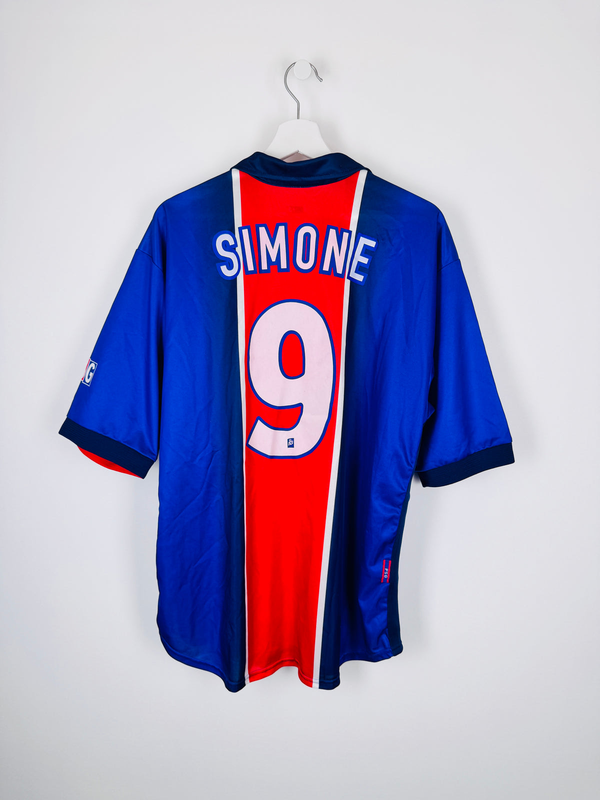 MAILLOT DE FOOTBALL PSG 1998/1999 DOMICILE - MARCO SIMONE #9 (XL)