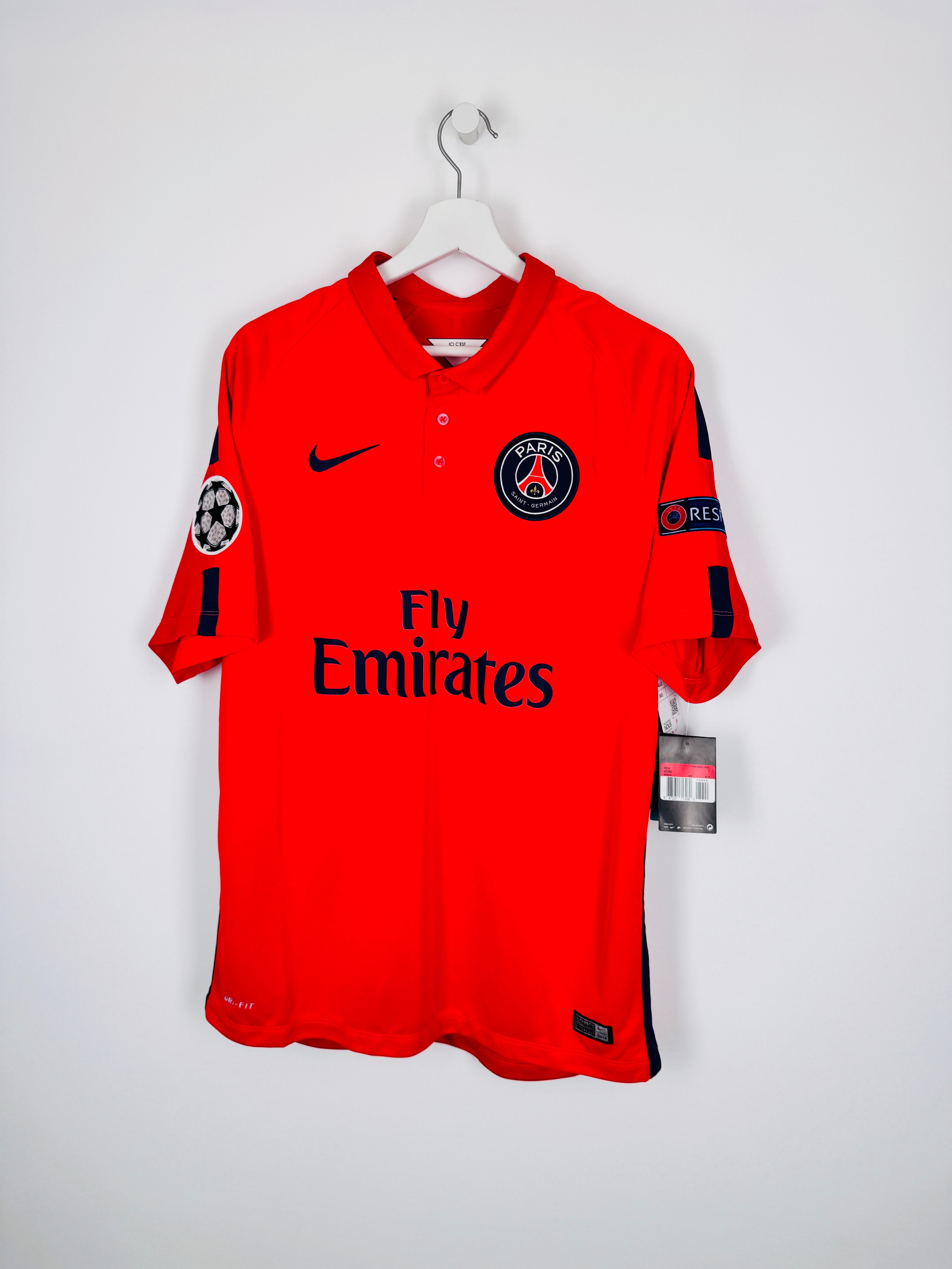 PSG FOOTBALL JERSEY 1997/1998 HOME - NGOTTY #4 (S)