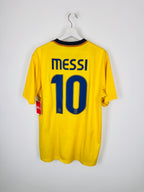 MAILLOT DE FOOTBALL BARCELONE 2008/2010 EXTÉRIEUR - LEO MESSI #10 (L)